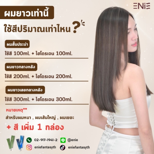 ผมยาวเท่านี้🧐 ควรใช้สีปริมาณเท่าไหน ⁉️