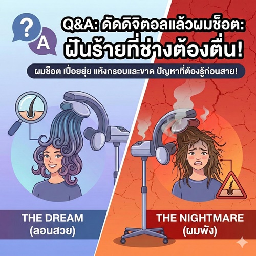 ปัญหาดัดดิจิตอลแล้วผมช็อตที่ควรระวัง
