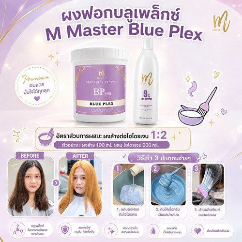 ผงฟอกบลูเพล็กซ์ M Master Blue Plex